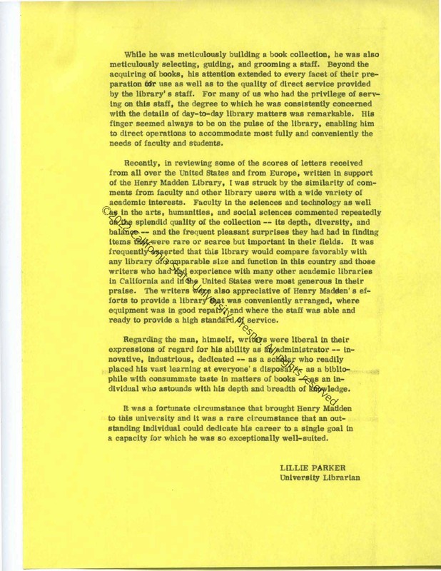 Page 2, Library dedication remarks, October 11, 1981
